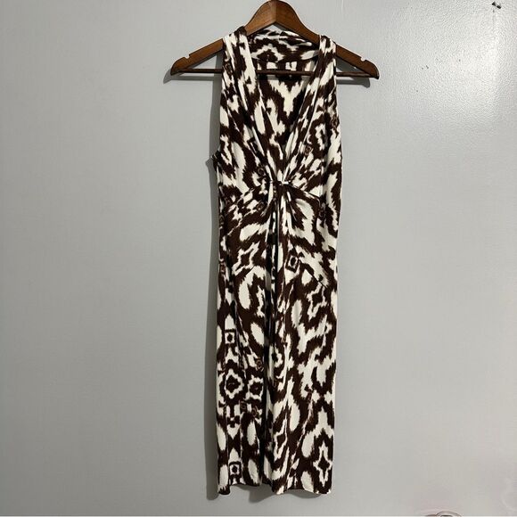 Chaus slinky brown and white dress size S - Picture 1 of 6